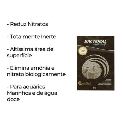 Imagem de Mídia Biológica Ocean Tech Nano Rings Bacterial - 1kg