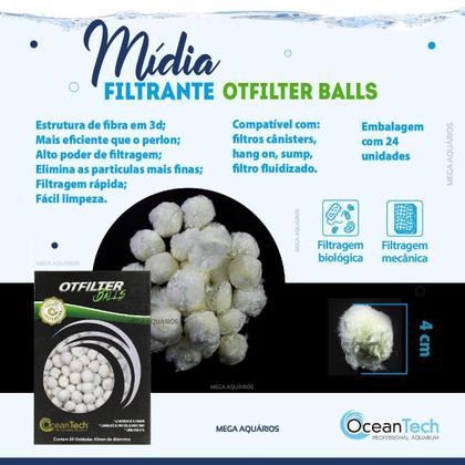 Imagem de Mídia Filtrante Substitui Perlon Oceantech Otfilter Balls
