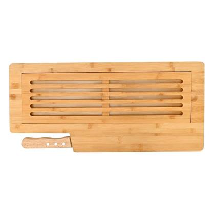 Imagem de Migalheira Tábua Para Cortar Pão Com Faca Em Bambu 50cm
