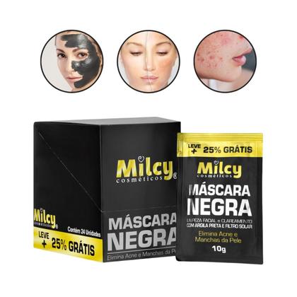 Imagem de Milcy Mascara Facial Sachet 10g Argila Negra