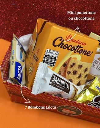 Imagem de Mimo de Natal Presente Mini Panettone Ferrero e Bombons