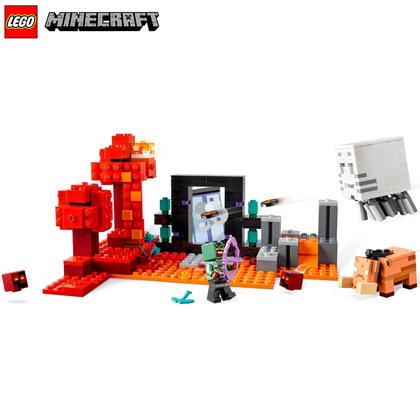 Minecraft A Emboscada no Portal Do Nether 21255 - Lego - Blocos de