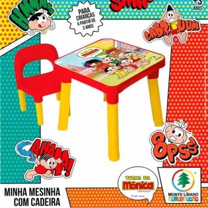 Imagem de MInha Mesinha Turma da Mônica com Cadeira - Monte Líbano