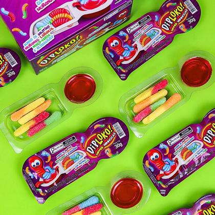 Imagem de Minhoquinha Bala Divertida Vem com Recheio Sour Frutas