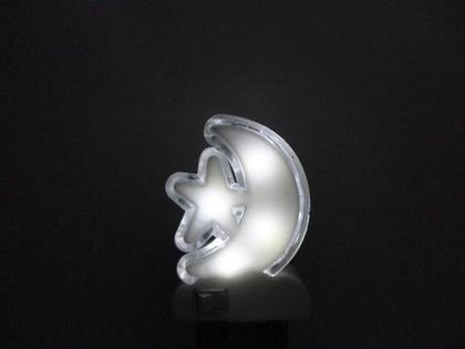 Imagem de Mini Abajur De Tomada Mini Luminária Led Lua Estrela Bivolt