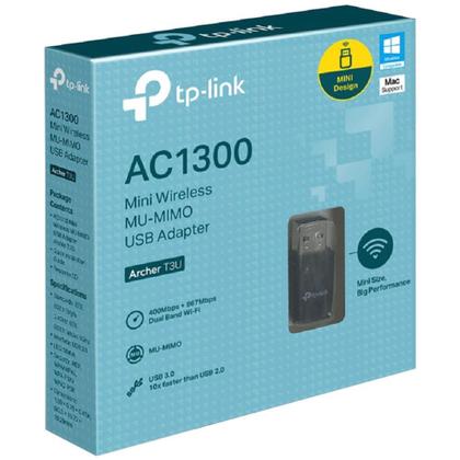 Imagem de Mini Adaptador USB Wi-FI Archer T3U TP Link MU MIMO AC1300
