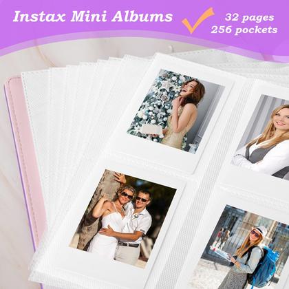 Imagem de Mini álbum de fotos Ruibytree com 256 bolsos para Fujifilm Instax