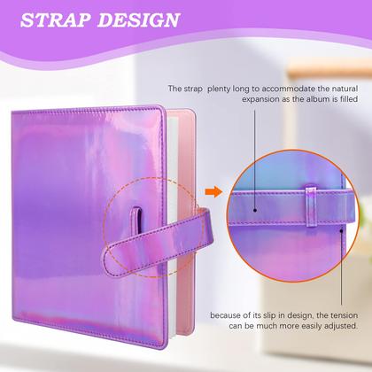 Imagem de Mini álbum de fotos Ruibytree com 256 bolsos para Fujifilm Instax