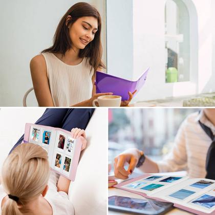 Imagem de Mini álbum de fotos Ruibytree com 256 bolsos para Fujifilm Instax