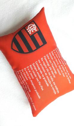 Imagem de Mini almofada com escudo e hino do seu time do coração