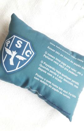 Imagem de Mini almofada com escudo e hino do seu time do coração