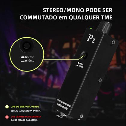 Imagem de Mini Amplificador de Fone de Ouvido Portátil XLR para Interface de Áudio 3,5mm