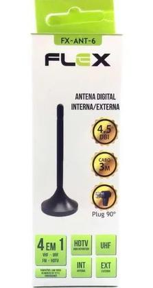 Imagem de Mini Antena Digital Interna Externa Cabo 3mts Hdtv Uhf Vhf