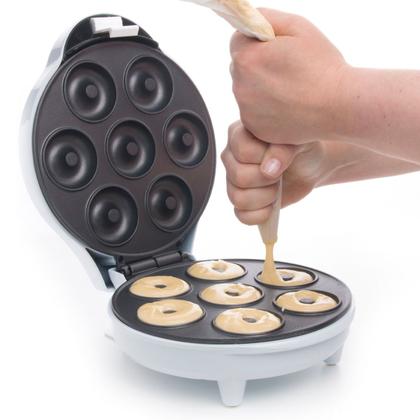 Imagem de Mini Aparelho de Donuts Elétrico Ideal para Renda Extra e Rosquinhas 110v