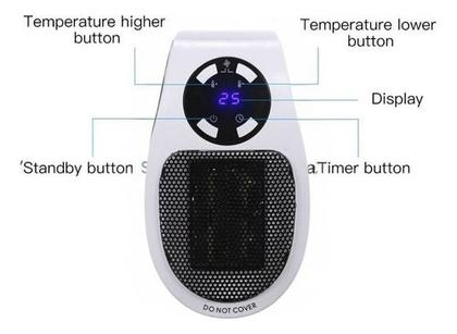 Imagem de Mini Aquecedor Handy Heater Turbo 500w Eletrico Portatil