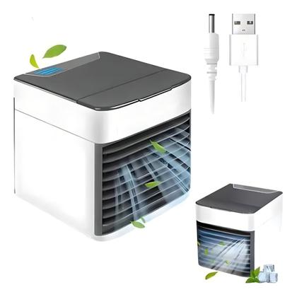 Imagem de Mini Ar-Condicionado Portátil com Luz LED Colorida para Ambientes