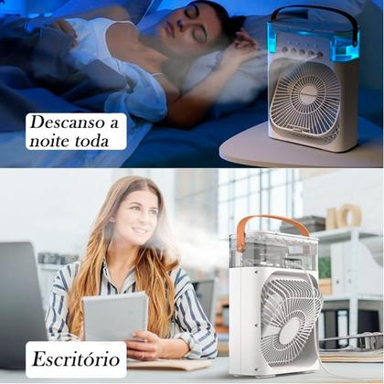 Imagem de Mini Ar Condicionado Portátil Ventilador Umidificador Mesa Carro Caminhão