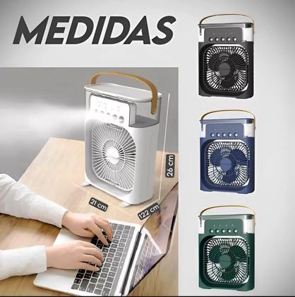 Mini Ar Condicionado Ventilador Umidificador: Conforto Sob - Dk Imagem de Mini Ar Condicionado Ventilador Umidificador: Conforto Sob