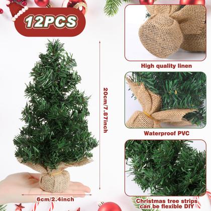 Imagem de Mini árvore de Natal de mesa Yinder Artificial Xmas Pine 20cm