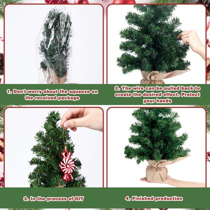 Imagem de Mini árvore de Natal de mesa Yinder Artificial Xmas Pine 50cm
