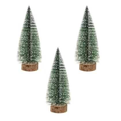 Imagem de Mini Arvore de Natal Pinheiro de Mesa Nevado Decoração 14cm