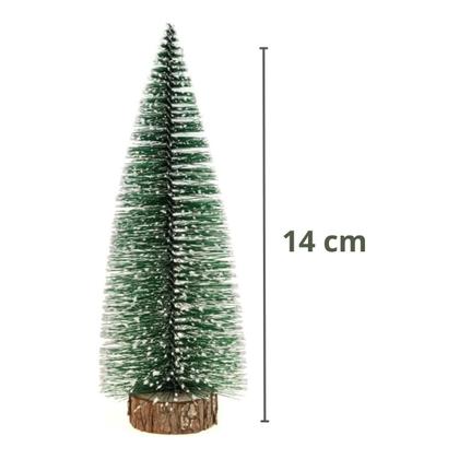 Imagem de Mini Arvore de Natal Pinheiro de Mesa Nevado Decoração 14cm