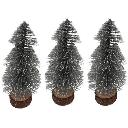 Imagem de Mini Arvore de Natal Pinheiro Mesa Nevada Decoração 16cm