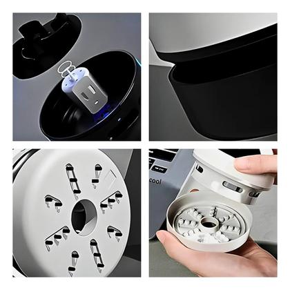 Imagem de Mini Aspirador Mesa Papa Migalhas Com Coletor Recarregável.