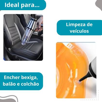 Imagem de Mini Aspirador Portátil Compacto Para Sofá 3 Em 1