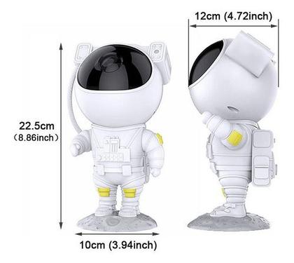 Imagem de Mini Astronauta Robo Projetor de Luzes Teto quarto Criança Galaxia Nebulosa Céu Estrelado
