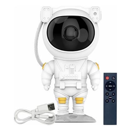 Imagem de Mini Astronauta Robo Projetor de Luzes Teto quarto Criança Galaxia Nebulosa Céu Estrelado