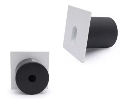 Imagem de Mini Balizador Led Spot Embutir 3w Bali Quadrado Luminária De Parede Minimalista Decorativa Iluminação Residencial Comercial