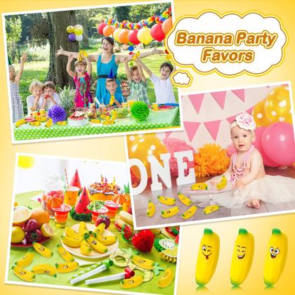 Imagem de Mini banana Stress Toy Woanger com emoções, 24 unidades com bolsa