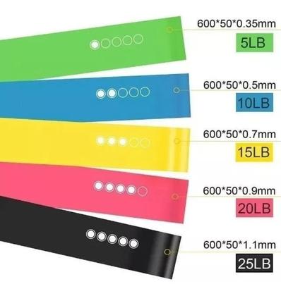 Imagem de Mini Band Com 5 Elasticos Exercicio Academia Treino Em Casa