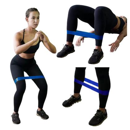 Imagem de Mini Band Faixa Elástica Exercícios Fitness Nível Leve Azul
