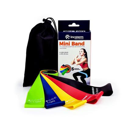 Imagem de Mini Band Kit Faixa Elástica De Exercícios Incoterm