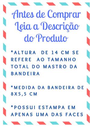 Imagem de Mini Bandeira Coréia do Sul C/ Ventosa Poliéster (5,5cm X 8,5cm)