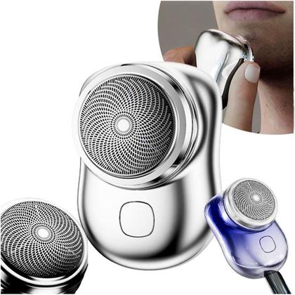 Imagem de Mini Barbeador Elétrico Portátil Para Uso Seco Úmido