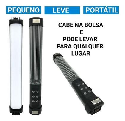 Imagem de Mini Bastão de Led RGB Soleste RL30SL com Mini tripe de metal T
