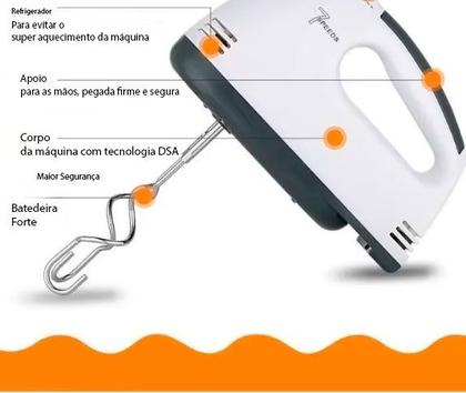 Imagem de Mini Batedeira 7 Vel Para Ovos Bolos E Massas