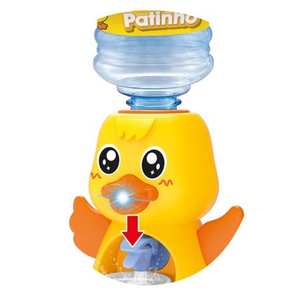 Imagem de Mini Bebedouro Dispenser de Água Infantil Patinho - DM Toys