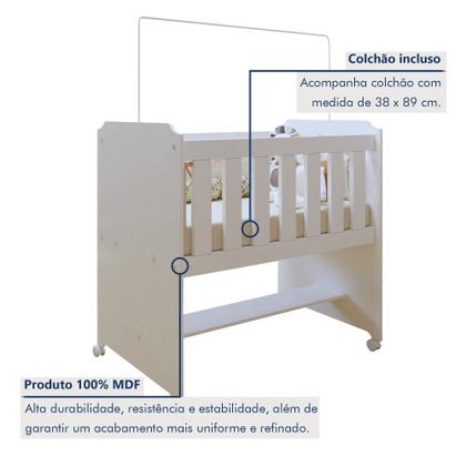 Imagem de Mini berço 100% MDF com Colchão Yescasa