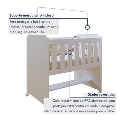 Imagem de Mini berço 100% MDF com Colchão Yescasa