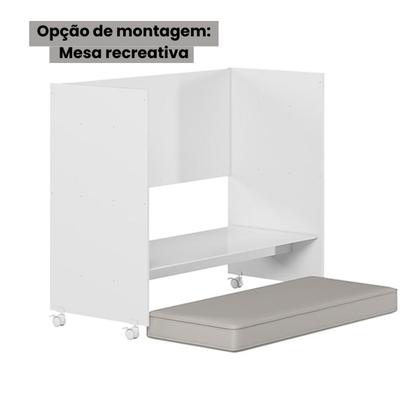 Imagem de Mini Berço 5x1 100% MDF Colchão Incluso Suporte Mosquiteiro