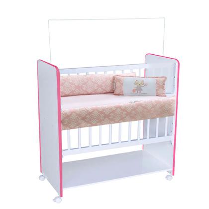 Imagem de Mini Berço Bed Side New Baby Com Colchão e Grade Móvel para Bebê