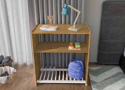 Imagem de Mini Berço Cama Baby Com Colchão Quarto Infantil 2 em 1 Branco / Rosa / Nature