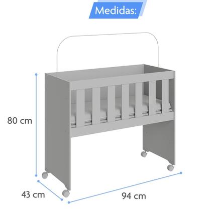 Imagem de Mini Berço Chiqueirinho 5 em 1 Conforto,Praticidade C/ Colchão Multifuncional Suporte P/ Mosquiteiro