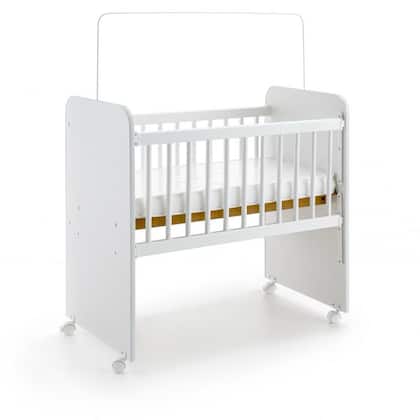Imagem de Mini Berço Grade Móvel Com Colchão e Regulagem de Altura