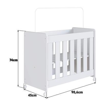 Imagem de Mini Berço Multifuncional Evolutivo 4 em 1 Sem Colchão BB040 Completa Móveis