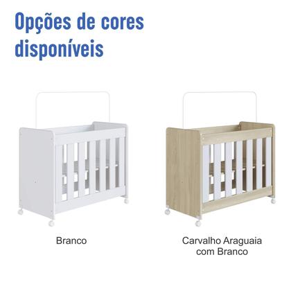Imagem de Mini Berço Multifuncional Evolutivo 4 em 1 Sem Colchão BB040 Completa Móveis